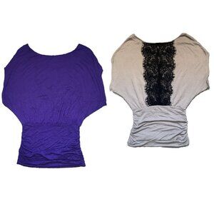 EXPRESS ladies top grey/silver color size XS